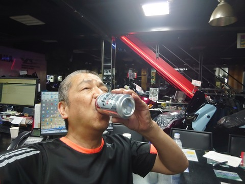 夜空を見上げてしっぽりと。